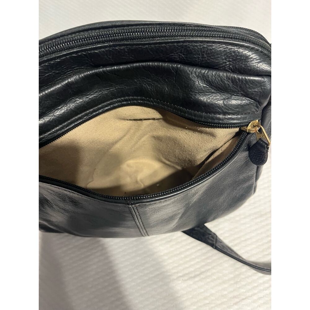 Coronado Leather Co Black Leather Concealed Carry Purse Shoulder Bag - Picture 11 of 13